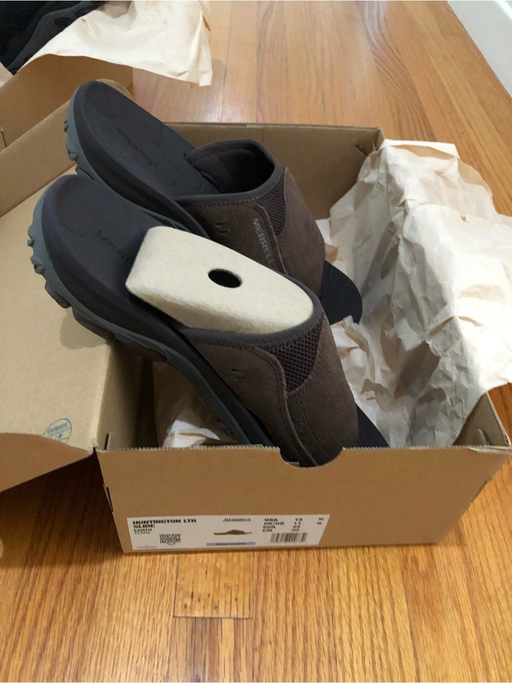 Merrell Men's Dark Brown Slip-On Sandal Mule